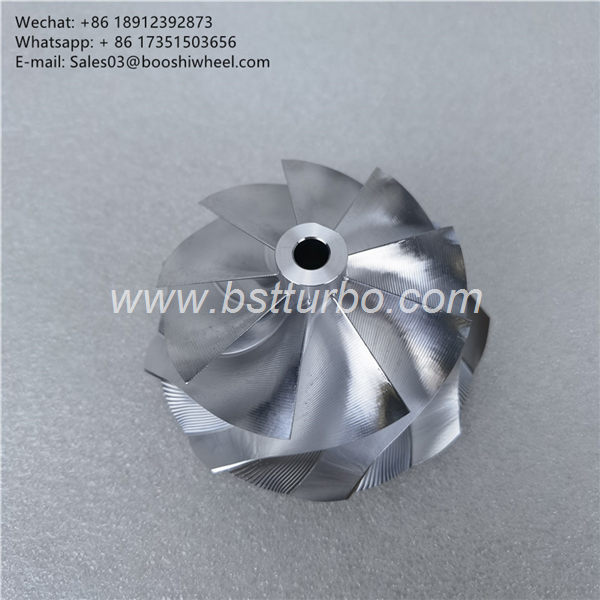 Free shipping G35-900 Reverse Rotation Compressor wheel 62*76mm point milling 9 blade